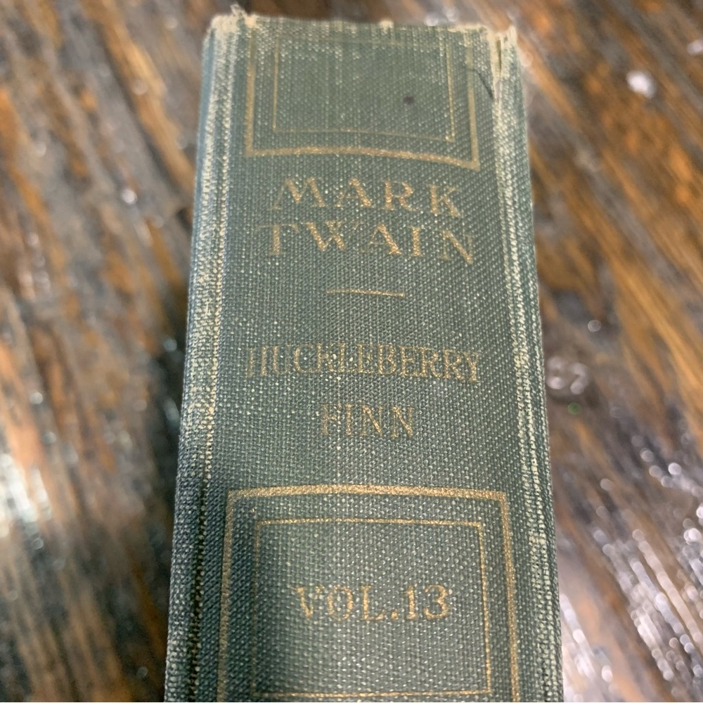 Mark Twain Huckleberry Finn Vol 13 Vintage Collectible Hardcover Book - Picture 2 of 16
